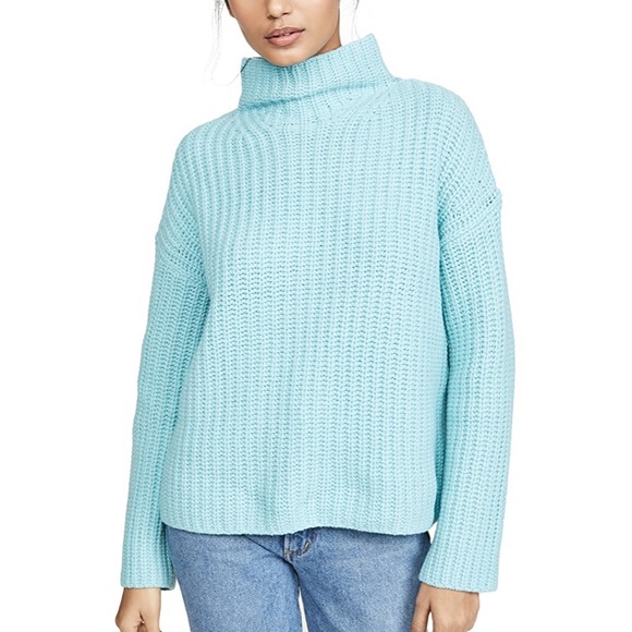 Vince Lofty Rib Aria Chunky Oversized Turtleneck Sweater - Picture 4 of 13